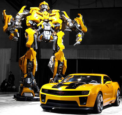 Fans of the new Chevrolet Camaro and the blockbuster Transformers movies can